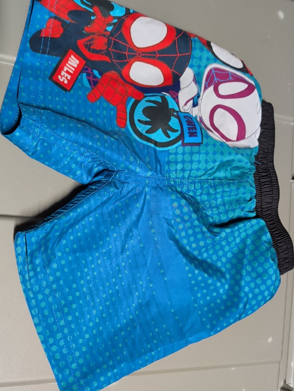 Marvel Spider-Man Teal and Black Swim Set